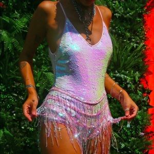 NWOT Gorgeous Sequin Playsuit